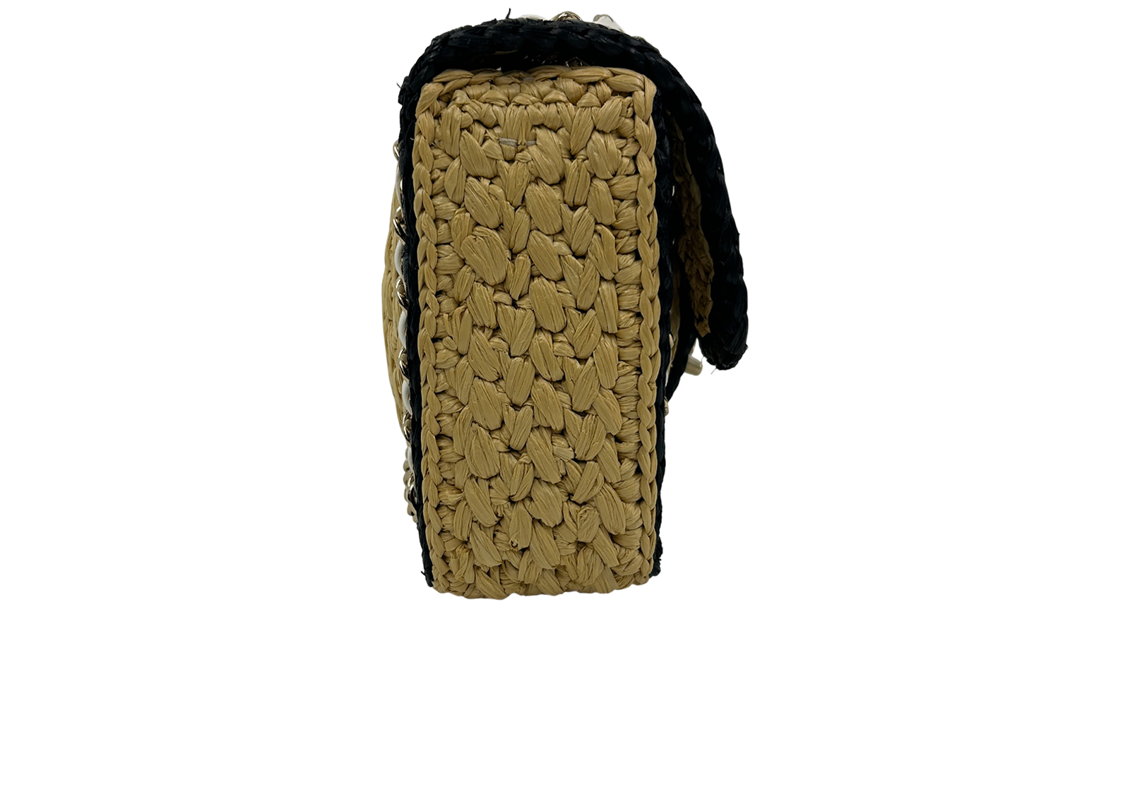 Flap Coco, 5.100&euro;, Bolso, Beige, Planta - Mimbre, Vista lateral