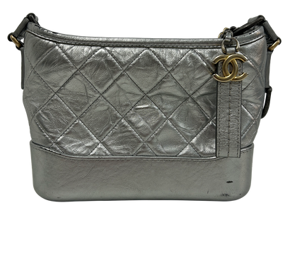 Gabrielle S, 1.450&euro;, Bolso, Plata, Animal - Piel, Vista frontal