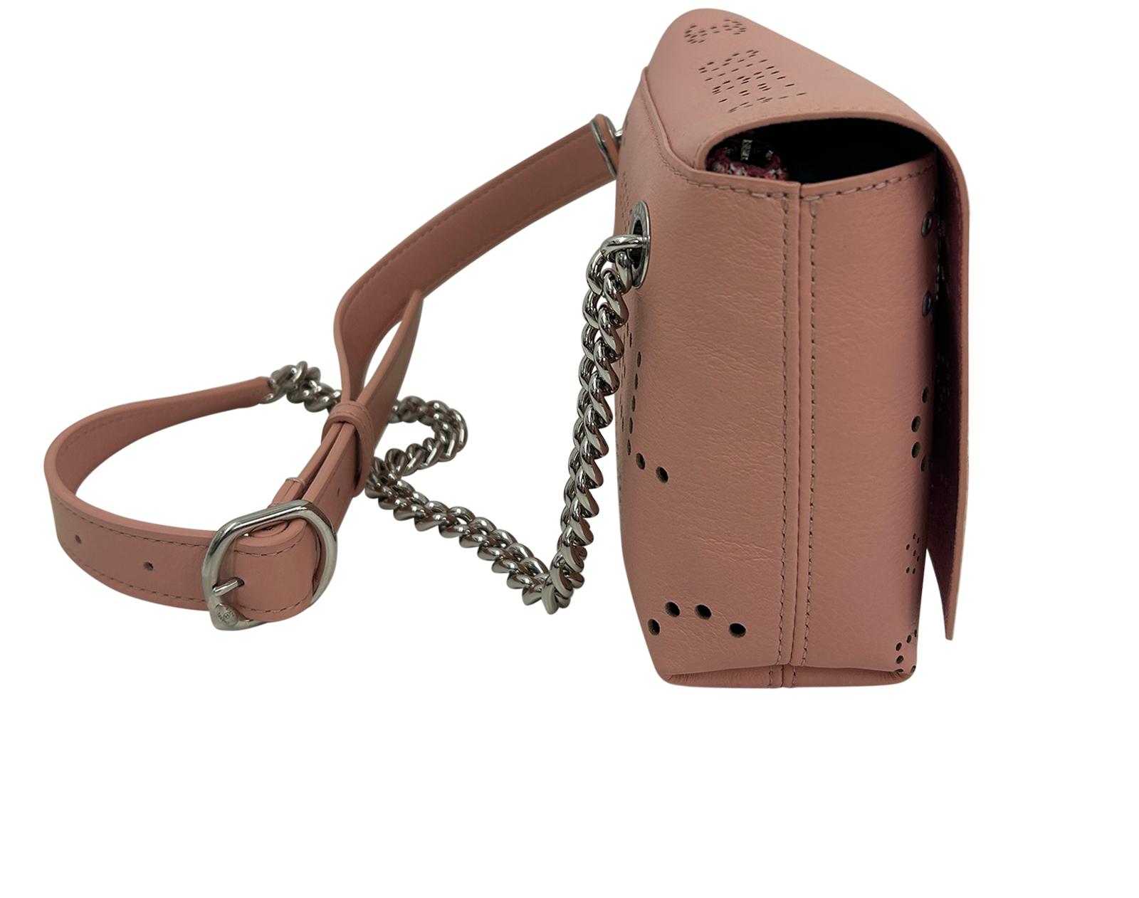 Riñonera, 2.200&euro;, Bolso, Rosa, Animal - Piel, Vista lateral