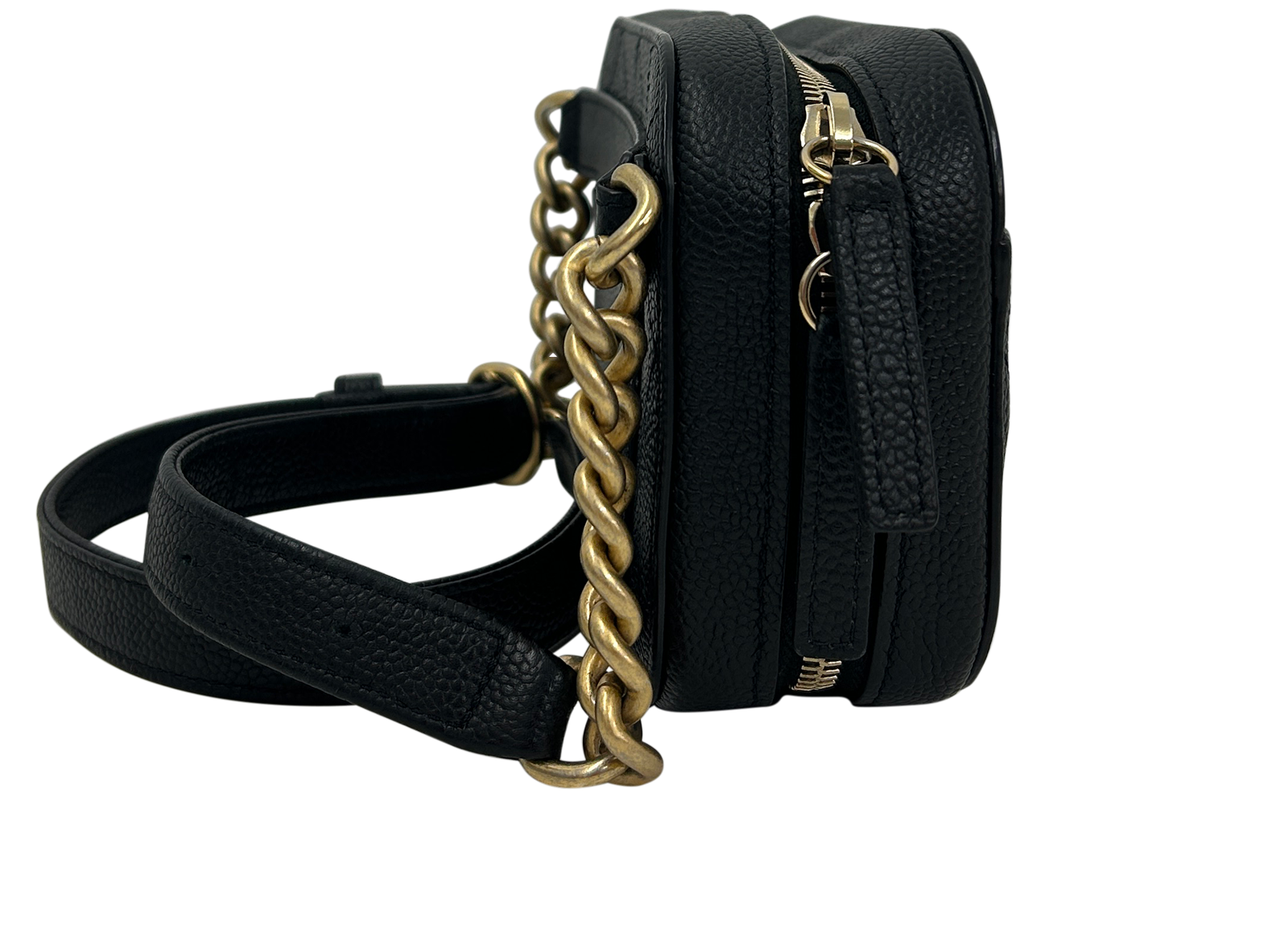 Waist Bag, 1.800&euro;, Bolso, Negro, Animal - Piel, Vista lateral