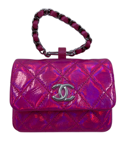 Pouch, Piel Acharolada, Morado Iridisente, 4, G23X44