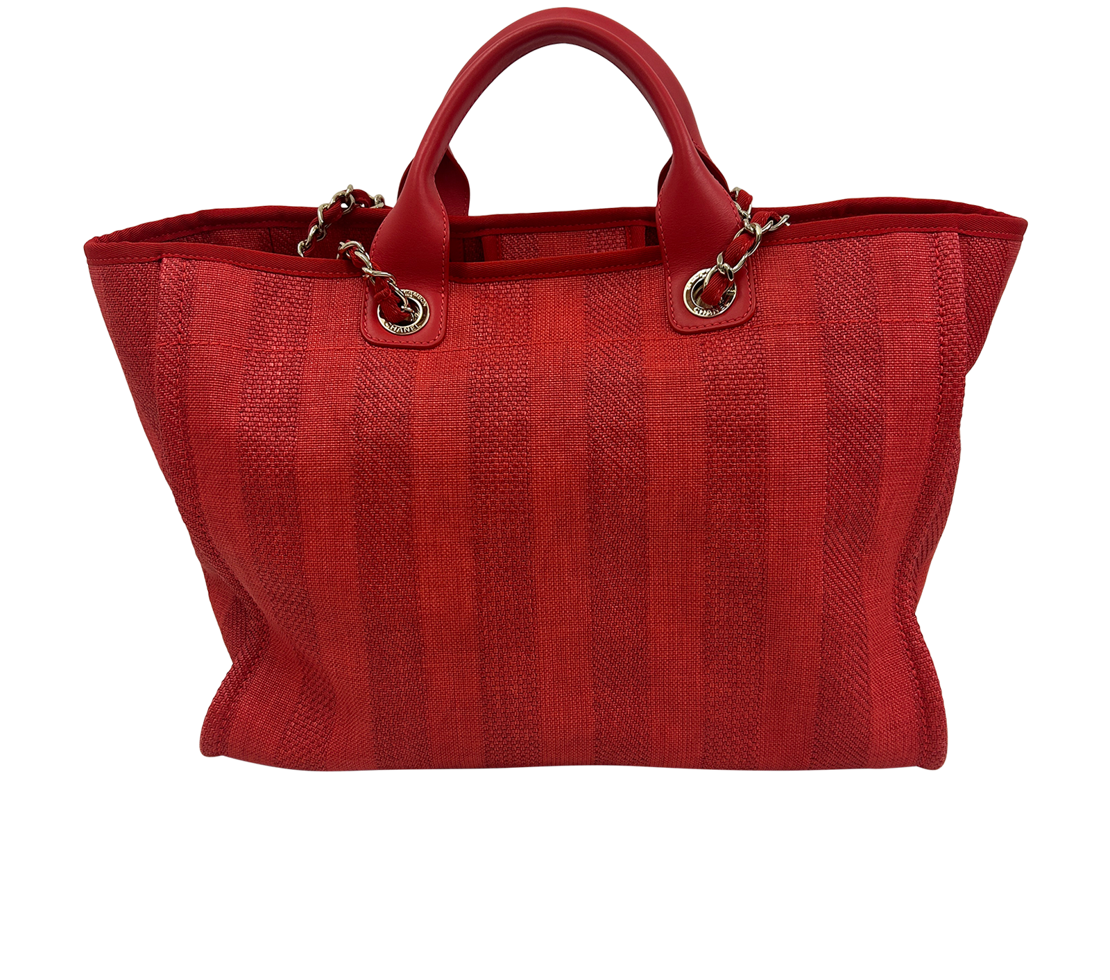 Tote Tejido Rayas, 2.400&euro;, Bolso, Rojo, Animal - Piel/Tejido - General, Vista trasera