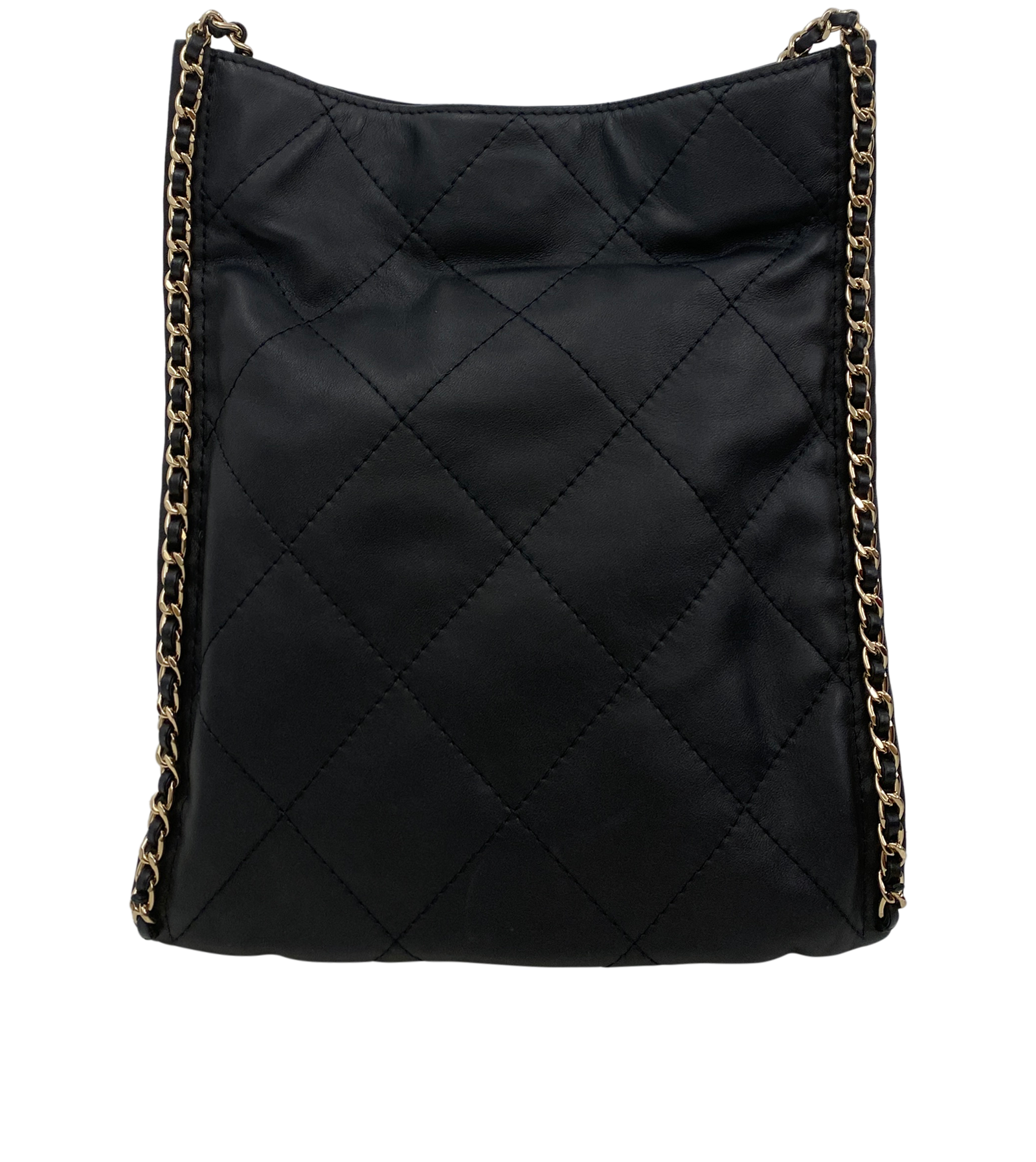 Bandolera Fringe Chain Around, 4.860&euro;, Bolso, Negro, Animal - Piel, Vista trasera