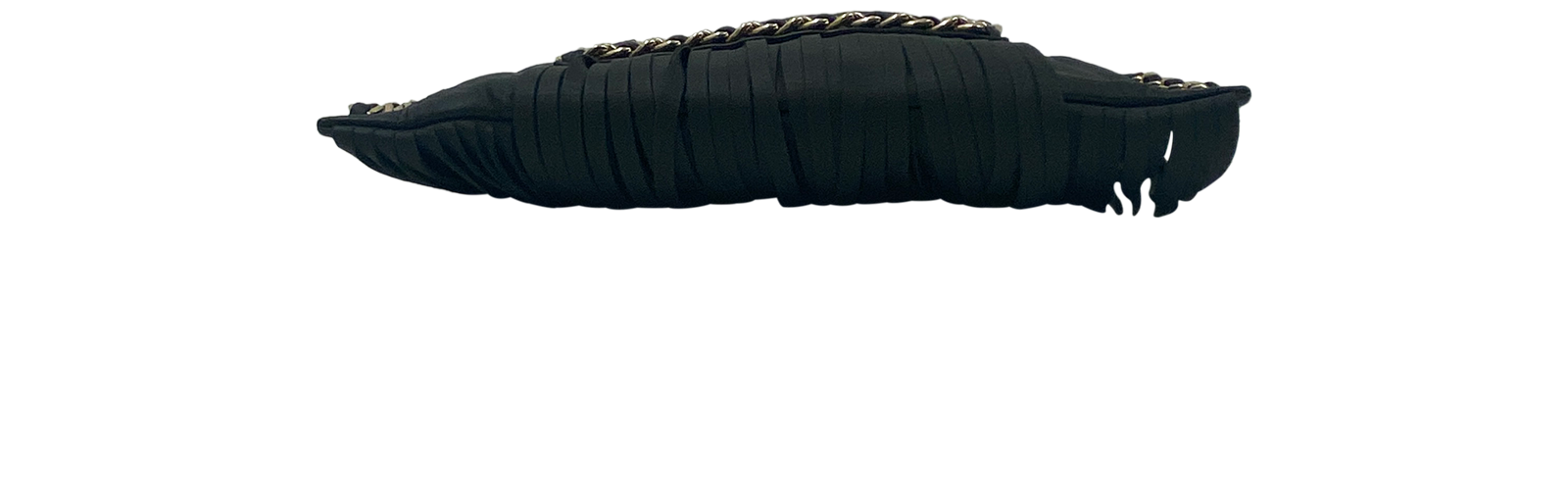 Bandolera Fringe Chain Around, 4.860&euro;, Bolso, Negro, Animal - Piel, Vista superior