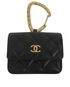 Micro Bolso Asa LLavero Dorado, 990&euro;, Accesorios, Negro, Animal - Piel, Vista frontal