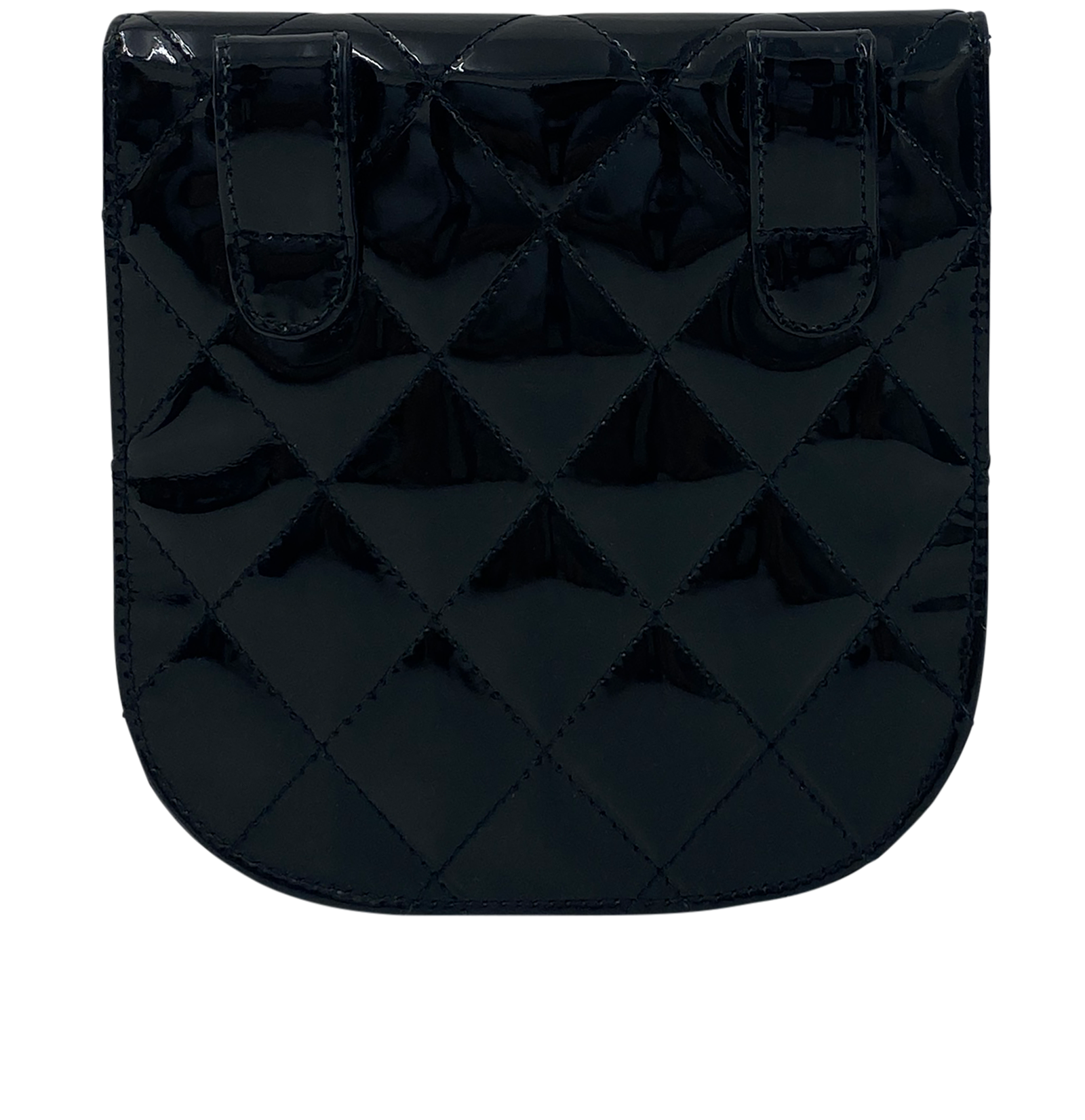 Belt Bag, 1.100&euro;, Bolso, Negro, Cuero - Charol, Vista trasera