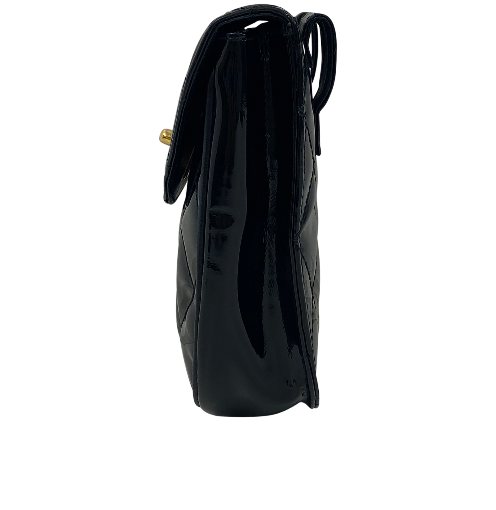 Belt Bag, 1.100&euro;, Bolso, Negro, Cuero - Charol, Vista inferior