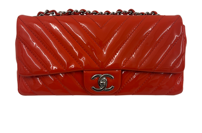 Chevron, 2.100&euro;, Bolso, Naranja, Cuero - Charol, Vista frontal