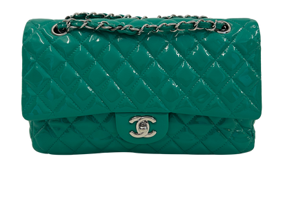 Classic Doble Flap, 2.900&euro;, Bolso, Verde, Cuero - Charol, Vista frontal
