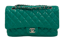 Classic Doble Flap, Charol, Verde, 1642809,3*