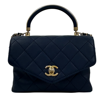 Top Handle Crossbody Chevron, vista frontal