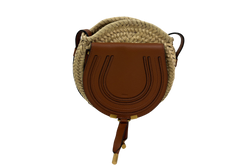 Mini Woody, Mimbre/Piel, Marrón/Beige, 3*