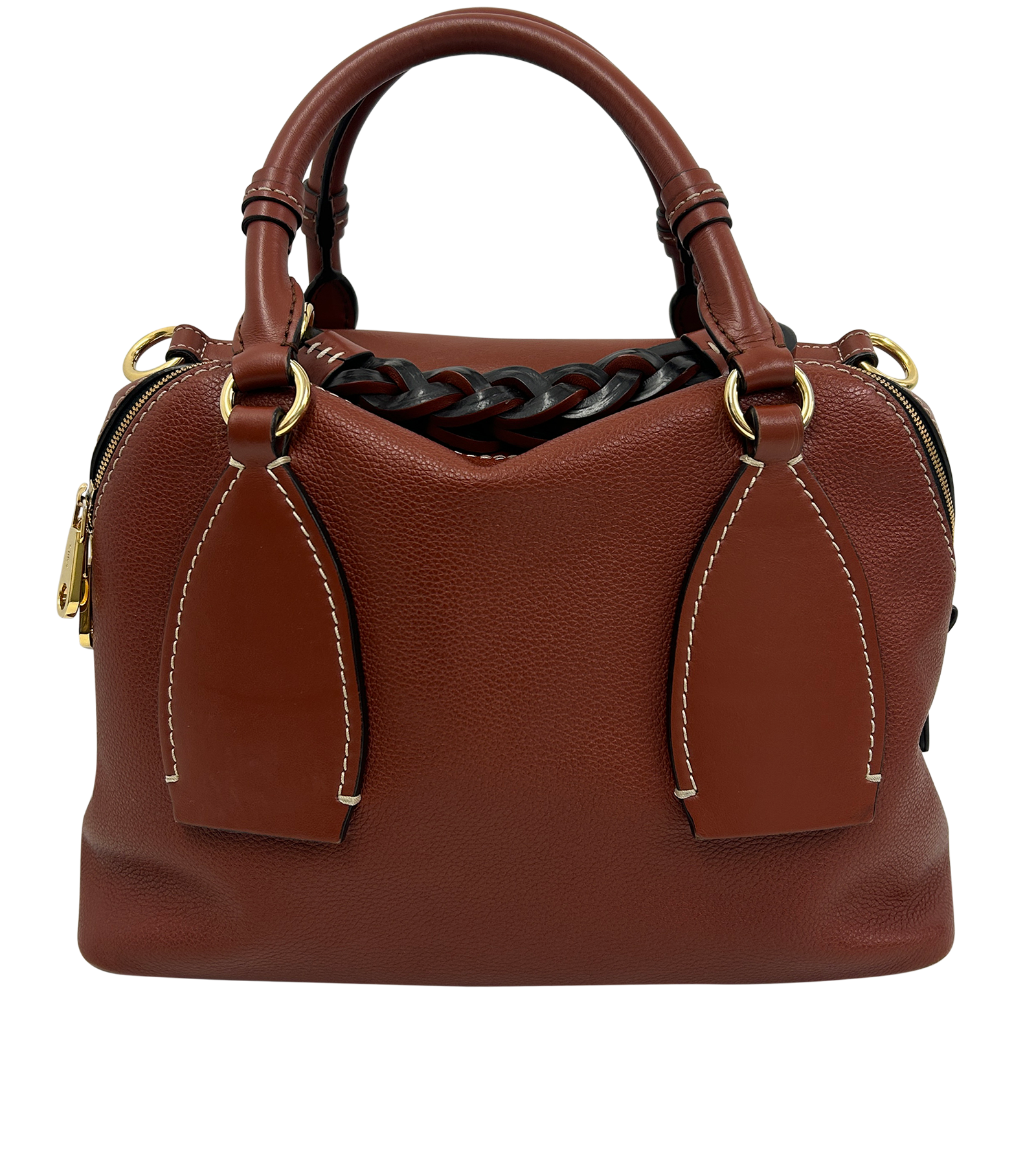 Daría, 790&euro;, Bolso, Marrón, Animal - Piel, Vista trasera