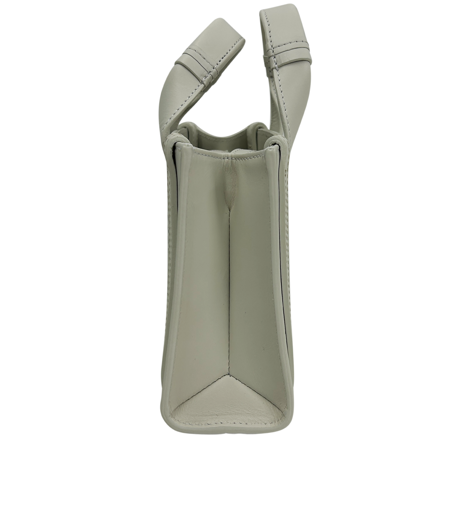 Woody Tote Mini, 590&euro;, Bolso, Blanco, Animal - Piel, Vista lateral