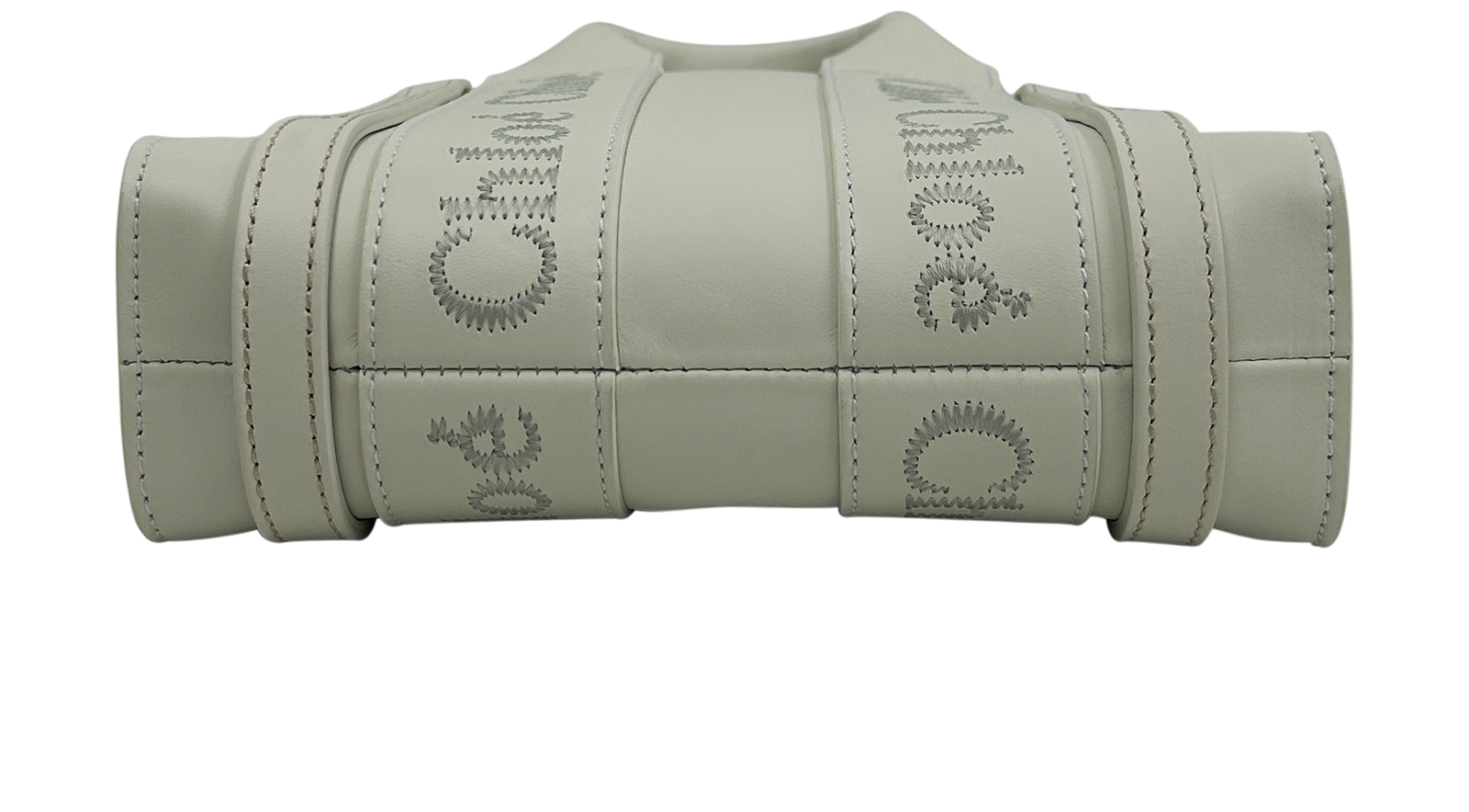 Woody Tote Mini, 590&euro;, Bolso, Blanco, Animal - Piel, Vista superior
