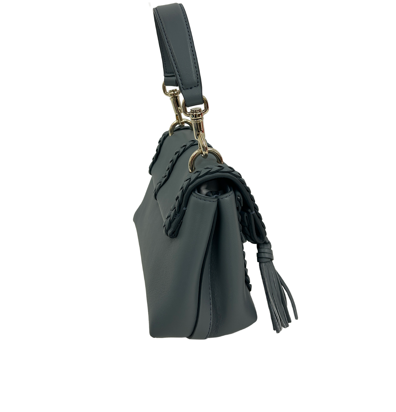 Pen�lope, 630&euro;, Bolso, Azul, Animal - Piel, Vista lateral