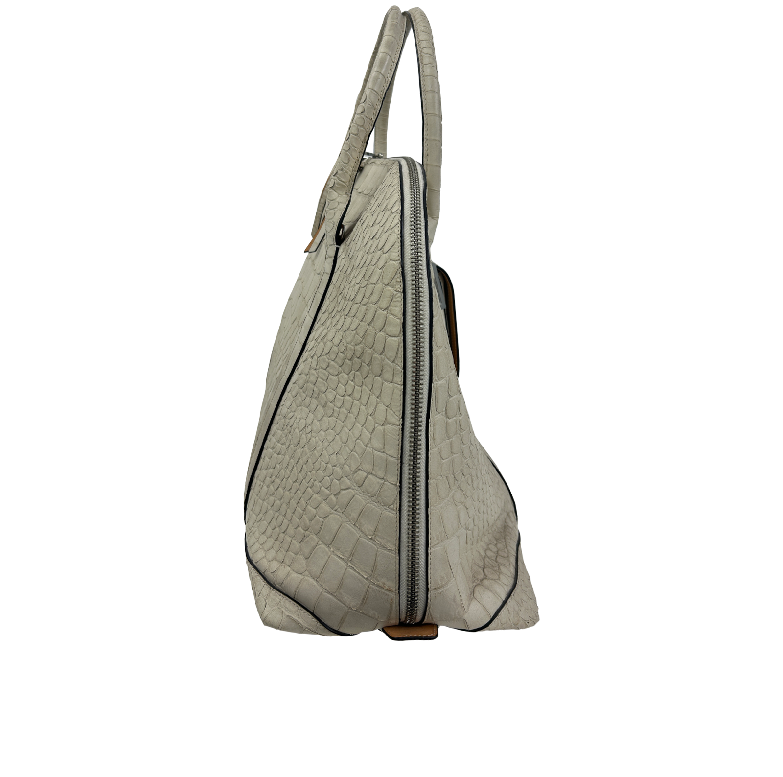 Maxi bolso, 180&euro;, Bolso, Beige, Animal - Piel, Vista lateral
