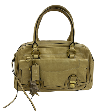 Bolso De Mano, 70€, Bolso, Beige, Animal - Piel, Vista frontal