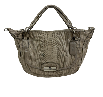 Hobo, 90€, Bolso, Gris, Animal - Pitón, Vista frontal