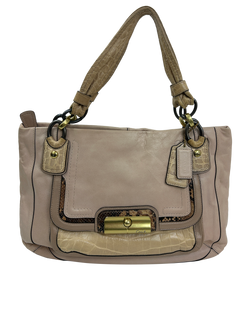 Tote Solapa,Piel/Piton,Beige/Gris,DB,3