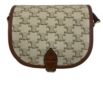 Bandolera Folco, 1.200&euro;, Bolso, Beige, Lona - General, Vista frontal