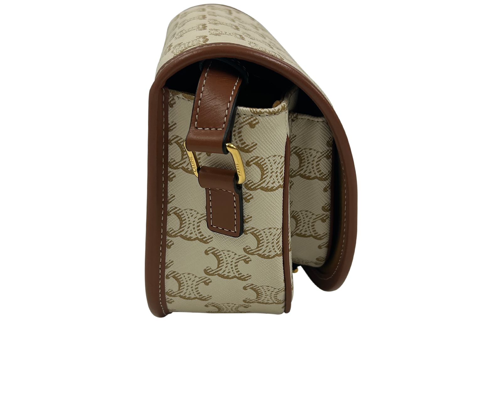 Bandolera Folco, 1.200&euro;, Bolso, Beige, Lona - General, Vista lateral