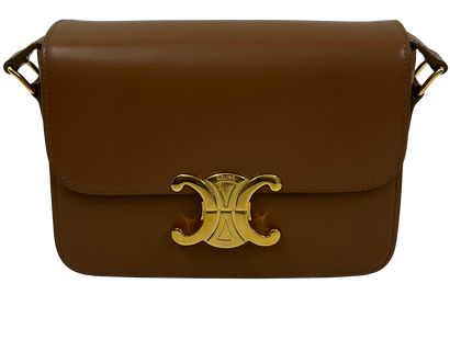 Triomphe, 1.900€, Bolso, Marrón, Animal - Piel, Vista frontal