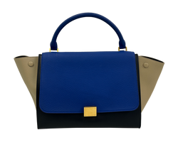 Trapeze con Correa,Piel,Azul/Beige/Negro,SCU5104,DB,3*