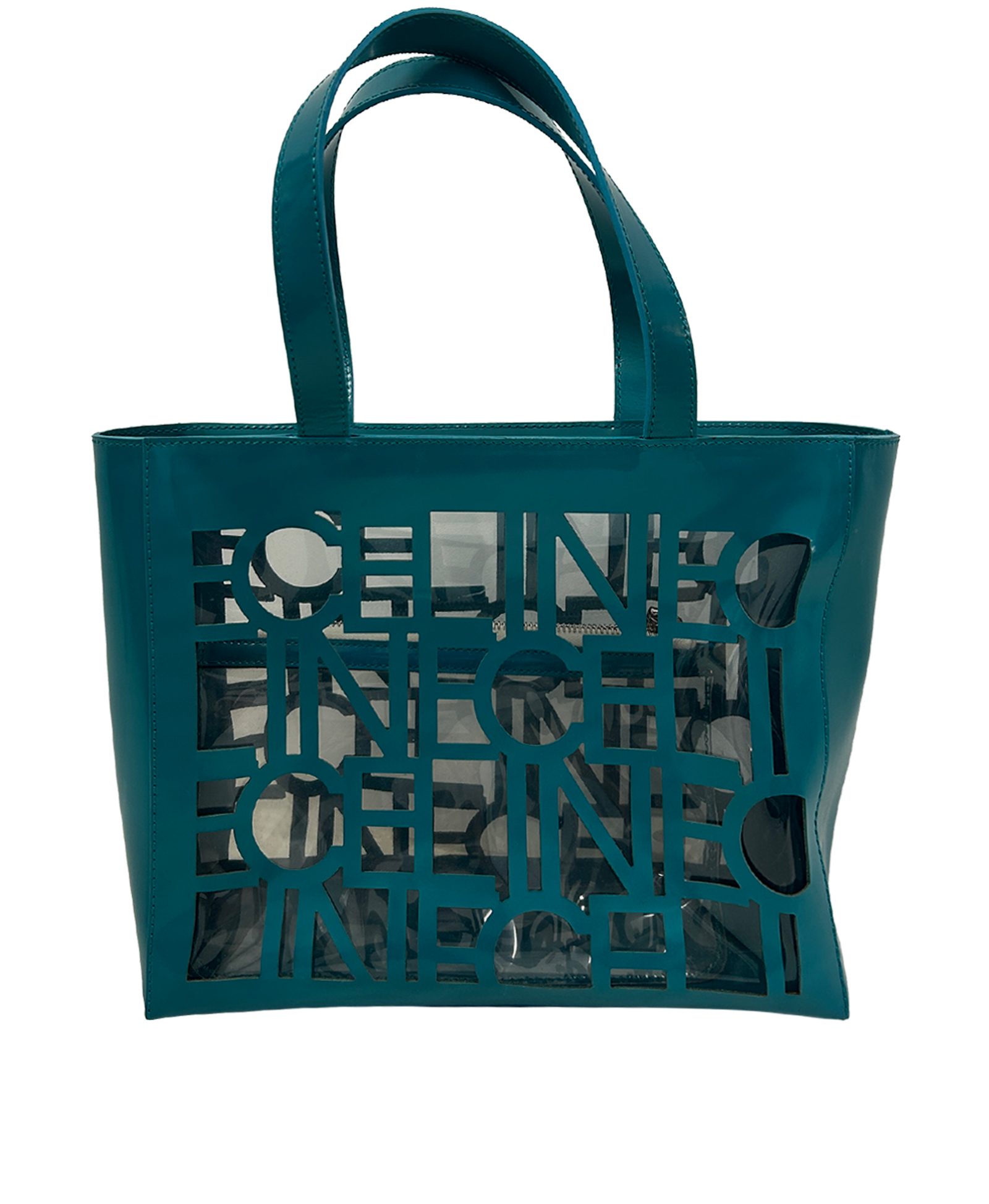 Tote Small Acrílico Logo, 220&euro;, Bolso, Verde, Plástico - Acrílico, Vista trasera
