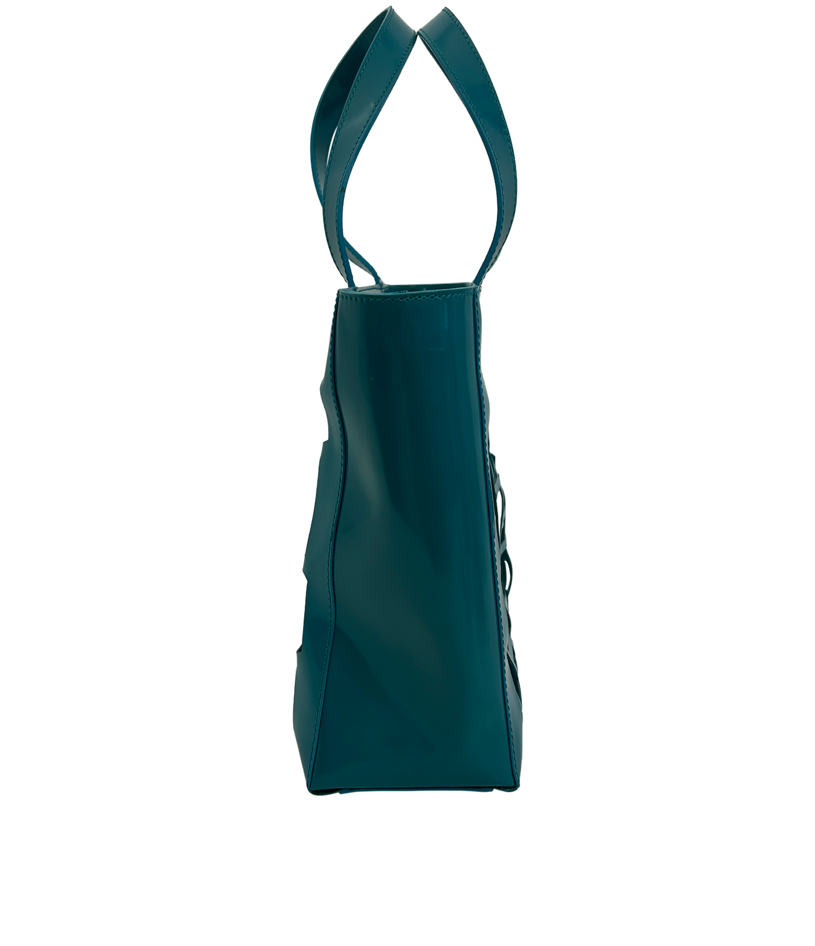 Tote Small Acrílico Logo, 220&euro;, Bolso, Verde, Plástico - Acrílico, Vista lateral