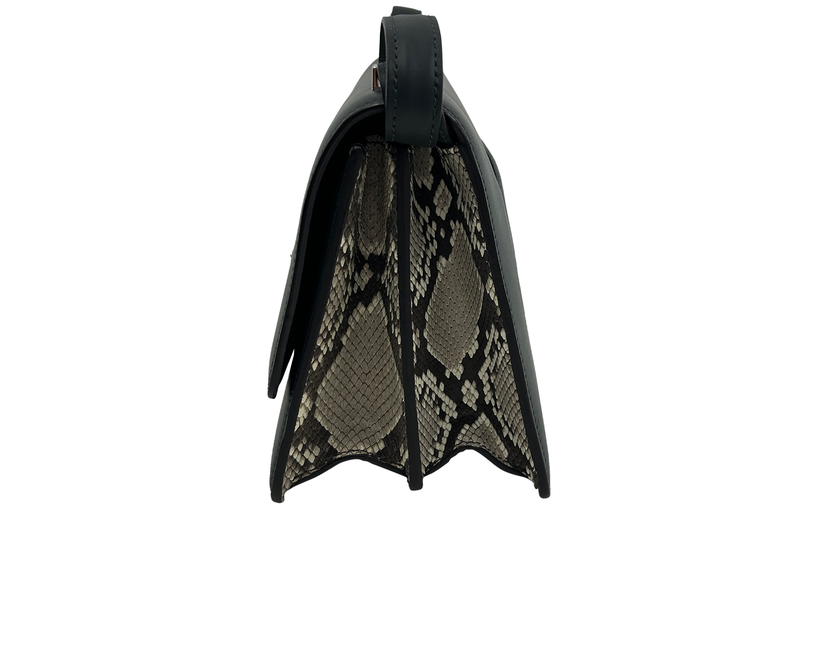 Bolso con Solapa, 750&euro;, Bolso, Gris, Animal - Piel, Vista inferior