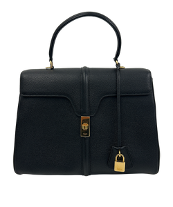 16 Bag Classic , Piel, Negro, Candado, Llaves, Strap, 4*