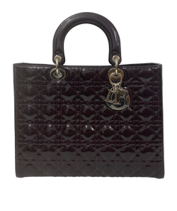 Lady Dior Large Con Correa,Charol,Morado,17BO0150,3