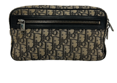 Riñonera Oblique, 420&euro;, Bolso, Azul/Beige, Tejido - General, Vista frontal