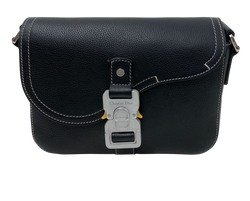 Crossbody Saddle Hombre, Piel, Negro,28BO1222