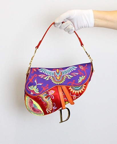 Saddle, 250&euro;, Morado/Rojo, Seda - Satén, Vista frontal