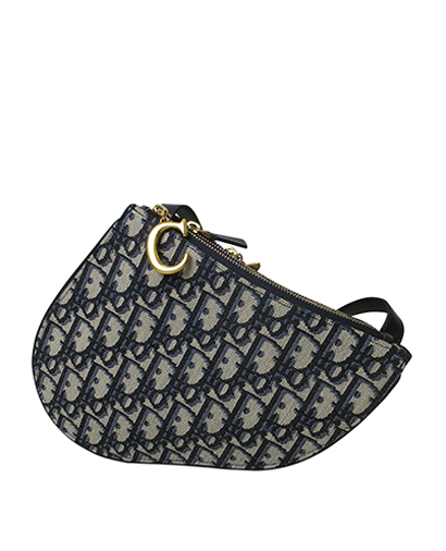 Pochette/Bandolera Saddle Oblique, 775&euro;, Azul, Animal - Piel, Vista frontal