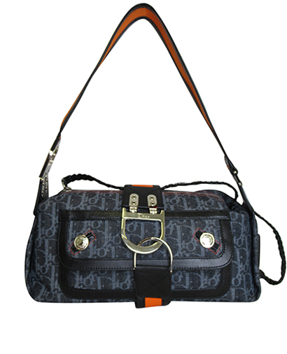Flight East West Tote, 350&euro;, Bolso, Azul/Naranja, Vista frontal