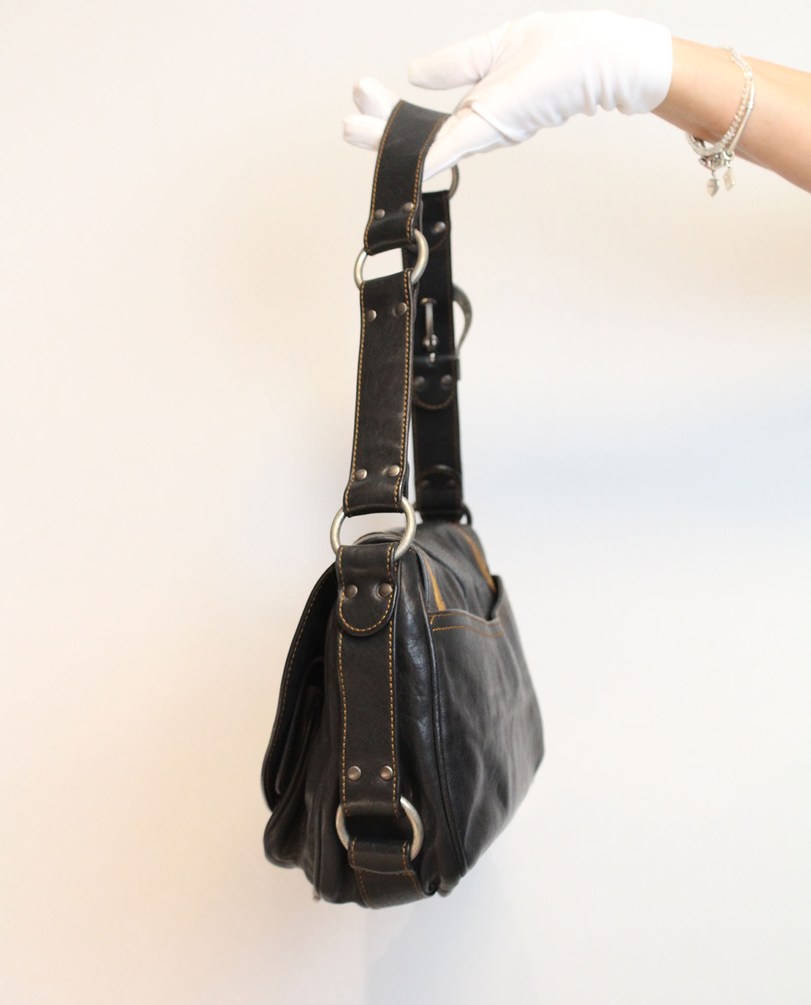 Gaucho, 230&euro;, Negro, Animal - Piel, Vista lateral
