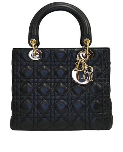 Lady Dior, 1.900&euro;, Bolso, Negro, Animal - Piel, Vista frontal