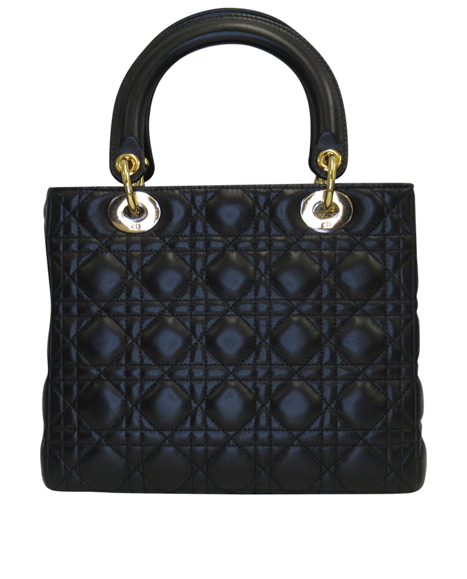Lady Dior, 1.900&euro;, Bolso, Negro, Animal - Piel, Vista trasera