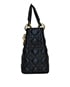 Lady Dior, 1.900&euro;, Bolso, Negro, Animal - Piel, Vista inferior