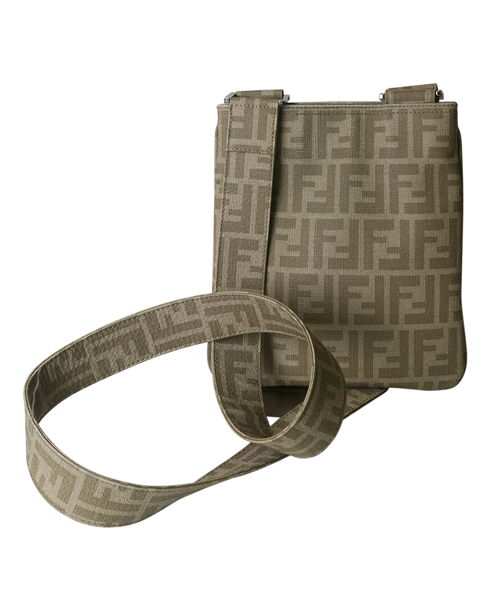 Bandolera FF, 200&euro;, Beige, Lona - General, Vista trasera