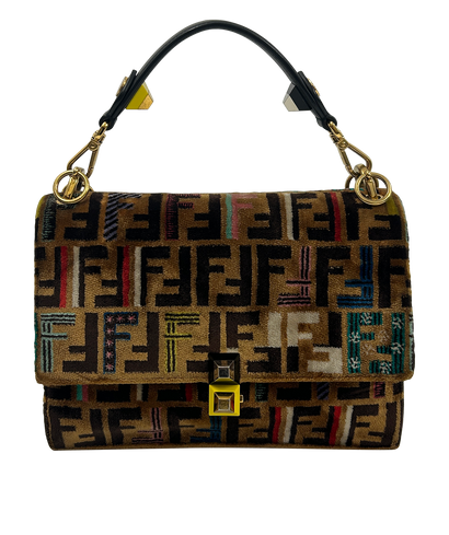 Kan I, 1.500&euro;, Bolso, Marrón, Textil - Terciopelo, Vista frontal