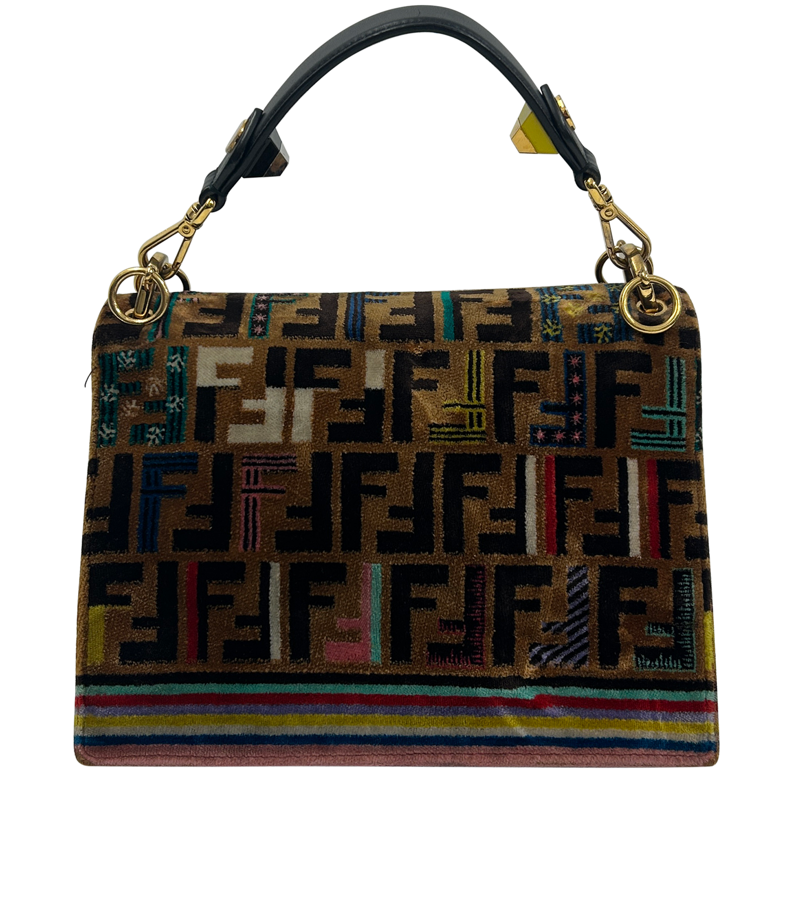 Kan I, 1.500&euro;, Bolso, Marrón, Textil - Terciopelo, Vista trasera
