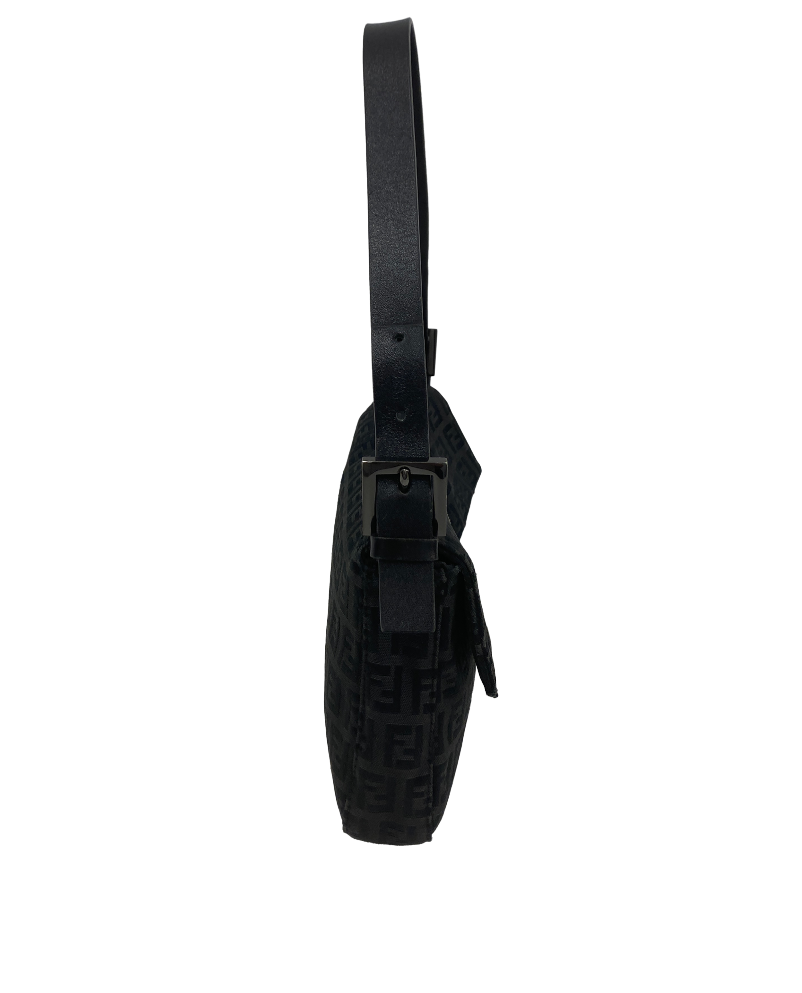 Baguette Solapa, 450&euro;, Bolso, Negro, Tejido - General, Vista lateral