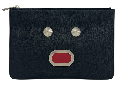 Clutch, 190&euro;, Bolso, Negro/Rojo, Animal - Piel, Vista frontal