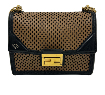 Kan U, 680&euro;, Bolso, Marrón/Negro, Animal - Piel, Vista frontal