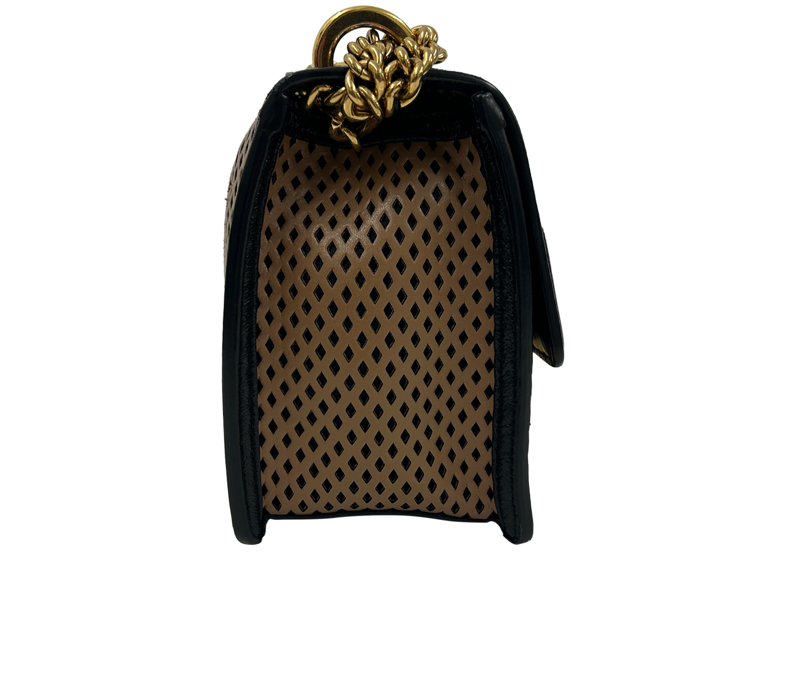 Kan U, 680&euro;, Bolso, Marrón/Negro, Animal - Piel, Vista lateral