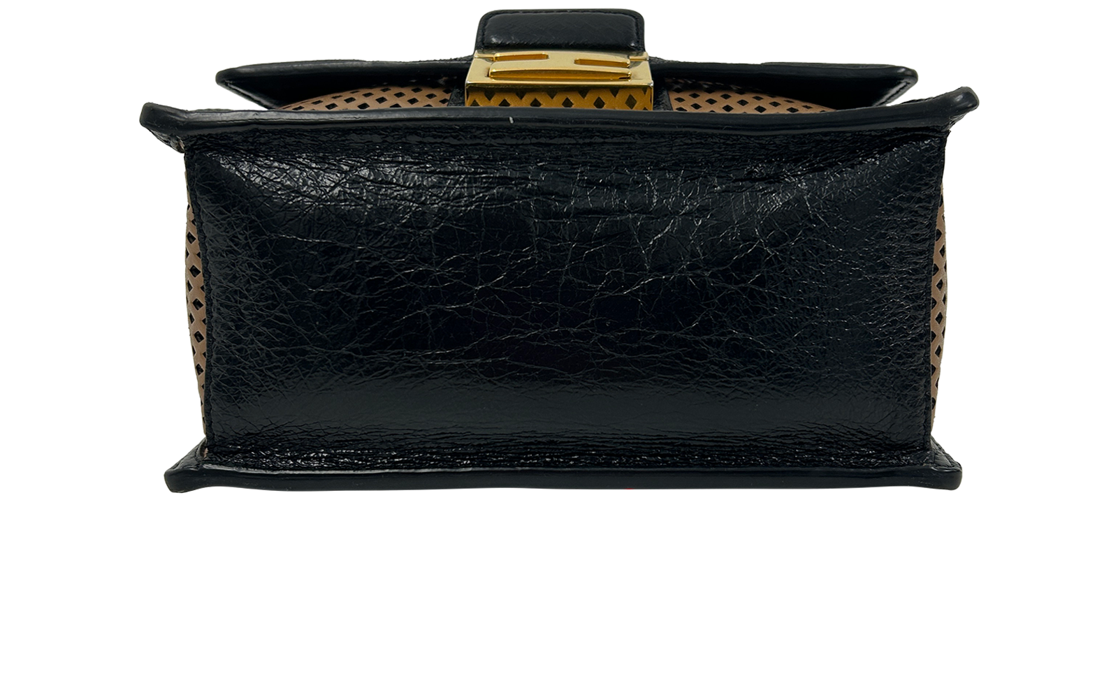 Kan U, 680&euro;, Bolso, Marrón/Negro, Animal - Piel, Vista superior